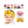 thumbnail image 2 of 3pcs/Set Bowknot Headband Baby Kids Girls Toddler Elastic Knotted Hair Band Floral Headwear Bow, 2 of 4