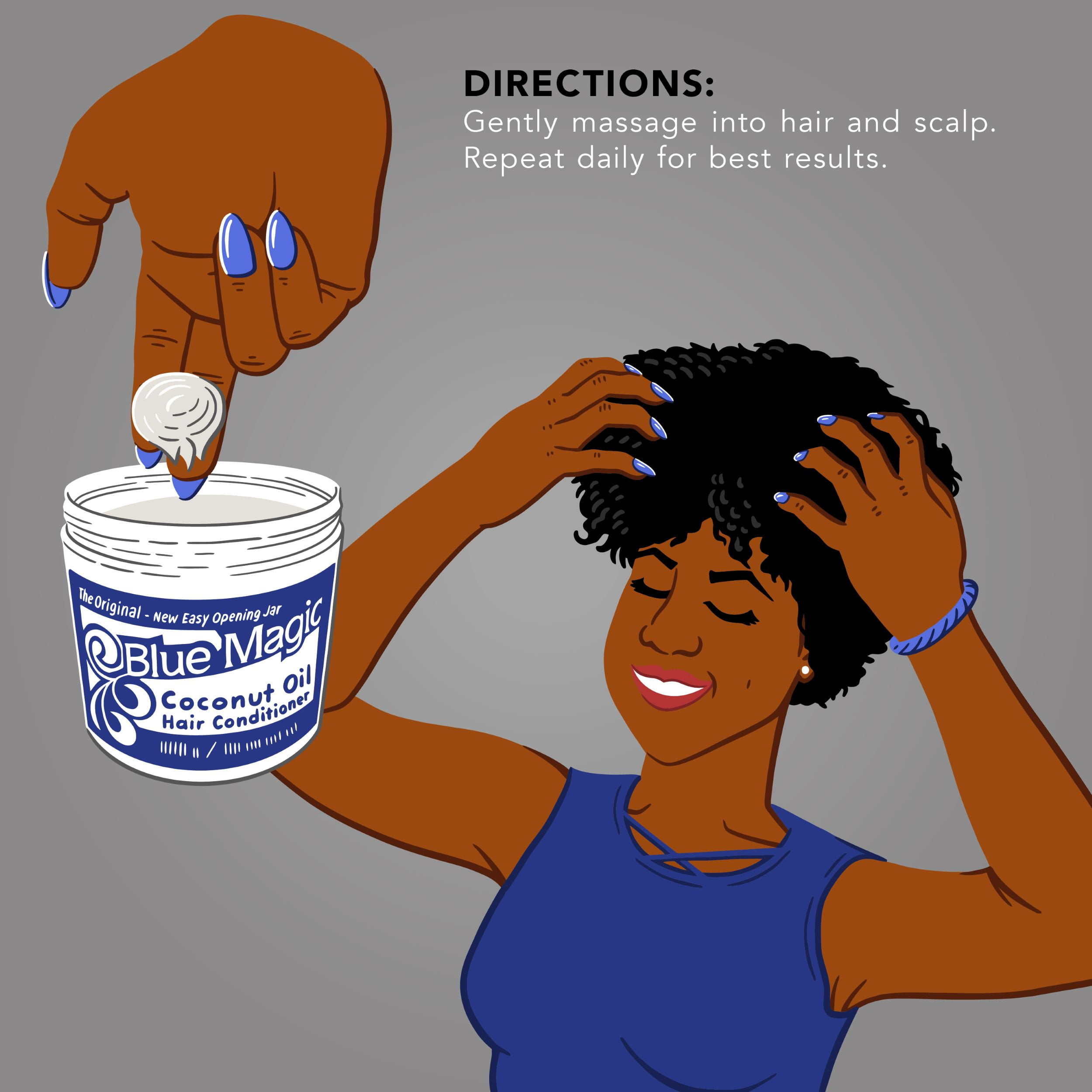Blue Magic Original Natural Blend Coconut Oil Conditioner, 12 oz., Moisturizing, Repairs Split Ends,(图5) Blue Magic Original Natural Blend Coconut Oil Conditioner, 12 oz., Moisturizing, Repairs Split Ends,(图5)