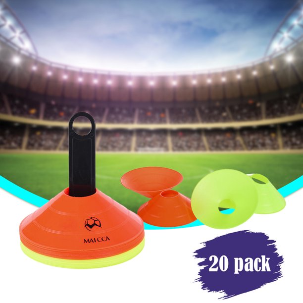 Football Training Equipment Disc Cones Set Of Sports Field Cone Markers Walmart Com Walmart Com