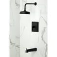 thumbnail image 2 of Kingston Brass KB5890NDL NuvoFusion Single-Handle Pressure Balanced Tub and Shower Faucet, Matte Black, 2 of 7