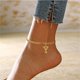 thumbnail image 3 of Boho Mujer Pie de la Cadena 26 Letras Hexágonos Capa Anklet Joyería Anklet 26 Inicial Anklet Pulseras para Mujeres Letras Anklet, 3 of 3
