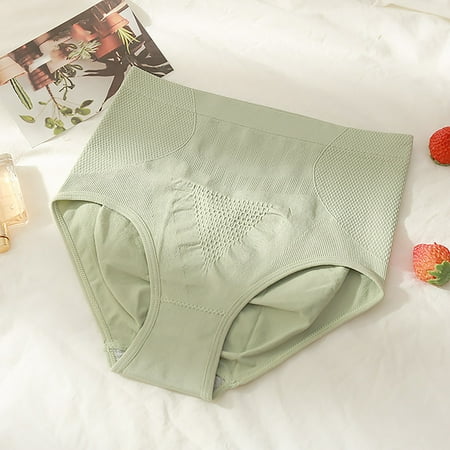 Pavied Seamless Underwear Postpartum Underwear Shapewear Panties Tummy Control Butt Lifter Body Shaper Panty Ladies Slim Waist Trainer Pants High Waisted Underwear Womens Underwear Green One Size