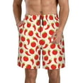 thumbnail image 2 of Uemuo Tomatoes And Chili Pattern Men's Swim Trunks Hawaiian Beach Bathing Suit Swimsuits Beach Quick-Dry Shorts with Pockets-XX-Large, 2 of 9