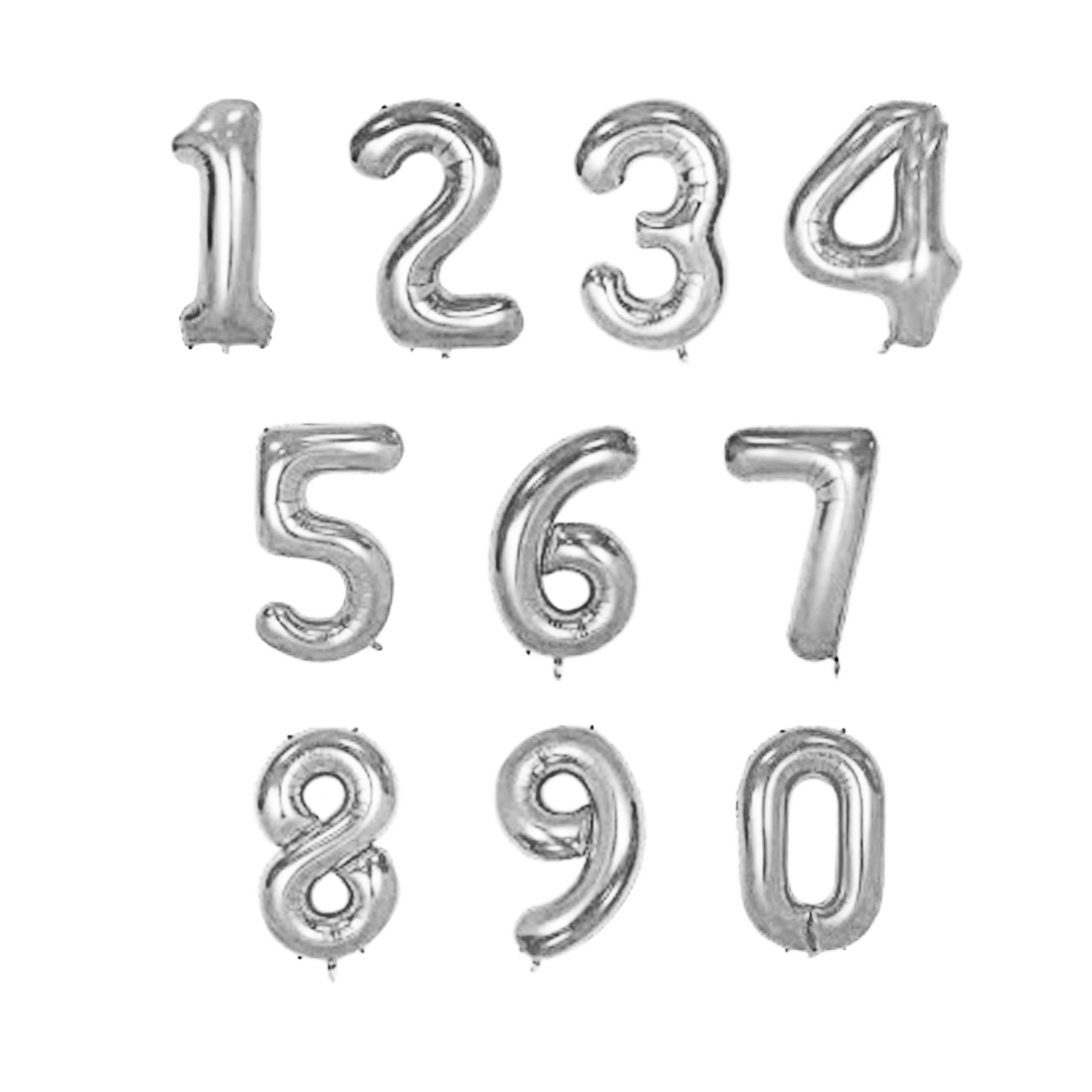Craft And Party 16inch Foil Number Balloons Happy Birthday Party Ballon Gold Silver Walmart Com