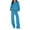 Blue, variant on Sriper Workout Sets Gym for Women Comfy Lounge Sweatsuit Outfits Zip Up Drop Shoulder Hooded Sweatshirt Soild Color Baggy Hoodie High Waisted Loose Wide Leg Sweatpants Y2K Fashion Activewear