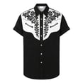 thumbnail image 3 of Kiijoy Boys Cowboy Shirt Short Sleeve Button Down Shirt Casual Top for Children, Sizes 3-14, 3 of 3