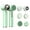 green, variant on LEEYNEER Rechargeable Multifunction Exfoliator Scrubber Facial Massager Cold And Hot Compress Electric Facial Spin Cleansing Brush Set