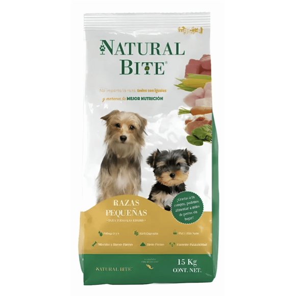 Natural Bite Razas pequeñas 15 Kg Original Sellado