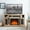 Oak, variant on CKEASEAN 58" Fireplace TV Stand with Embossed Door for TVs up to 65", Wooden Entertainment Center with 23'' Electric Fireplace, Open and Closed Storage Space, Rack for Living Room/Office