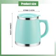 thumbnail image 3 of Clearance! Stainless Double Layer Heat Insulation Anti Scalding Mug Functional Coffee Daily Tea Cup with Lid Coffee Cups Big, 3 of 7