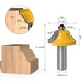 thumbnail image 4 of Fresa De Madera De 2 Uds, Rodamientos Dobles, Metal De Alta Dureza, Vástago De 12Mm/0,47 Pulgadas, Enrutador De Inglete De Bloqueo De Madera, Herramienta De Moldeo De Madera A Prueba De Herrumbre Moyic TO005507-01, 4 of 7