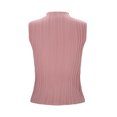 thumbnail image 6 of Essentials Womens Tank Tops Camisole Sheer Mesh Patchwork Neck Summer Sleeveless Tops, 6 of 8
