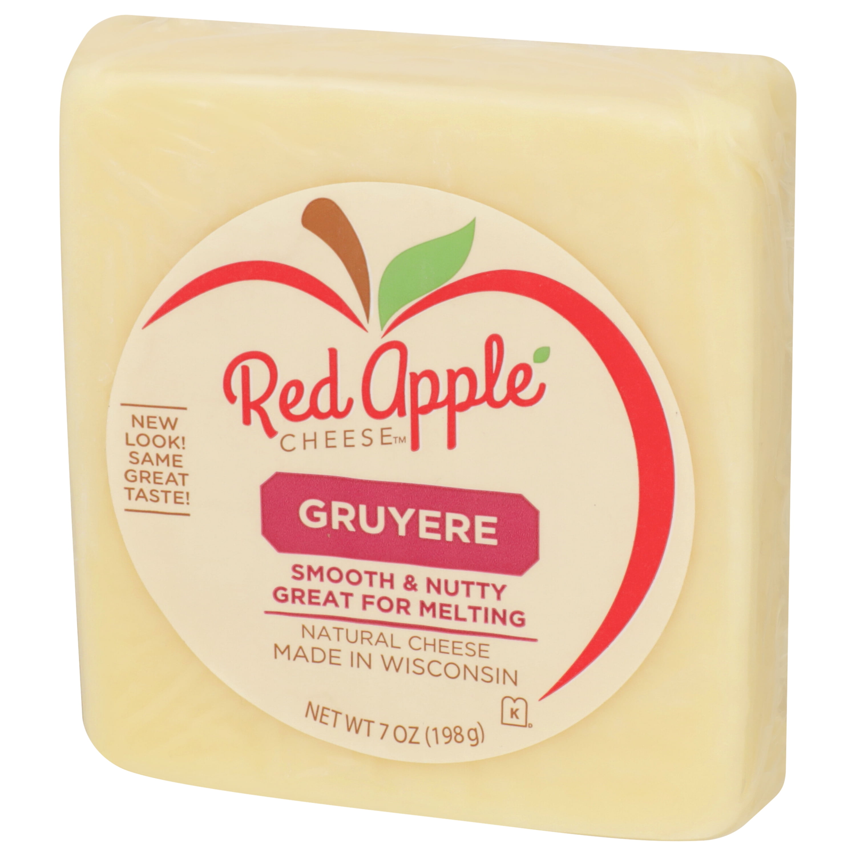 Red Apple Cheese Natural Gruyere Wisconsin Cheese®, 7 oz Square