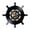 Without LED, variant on Captain Ship Wheel Wall Art Ship Steering Living Room Wall Decor Vinyl Record Wall Clock Travel Sea Sailing Mariner Sailors Gift With LED