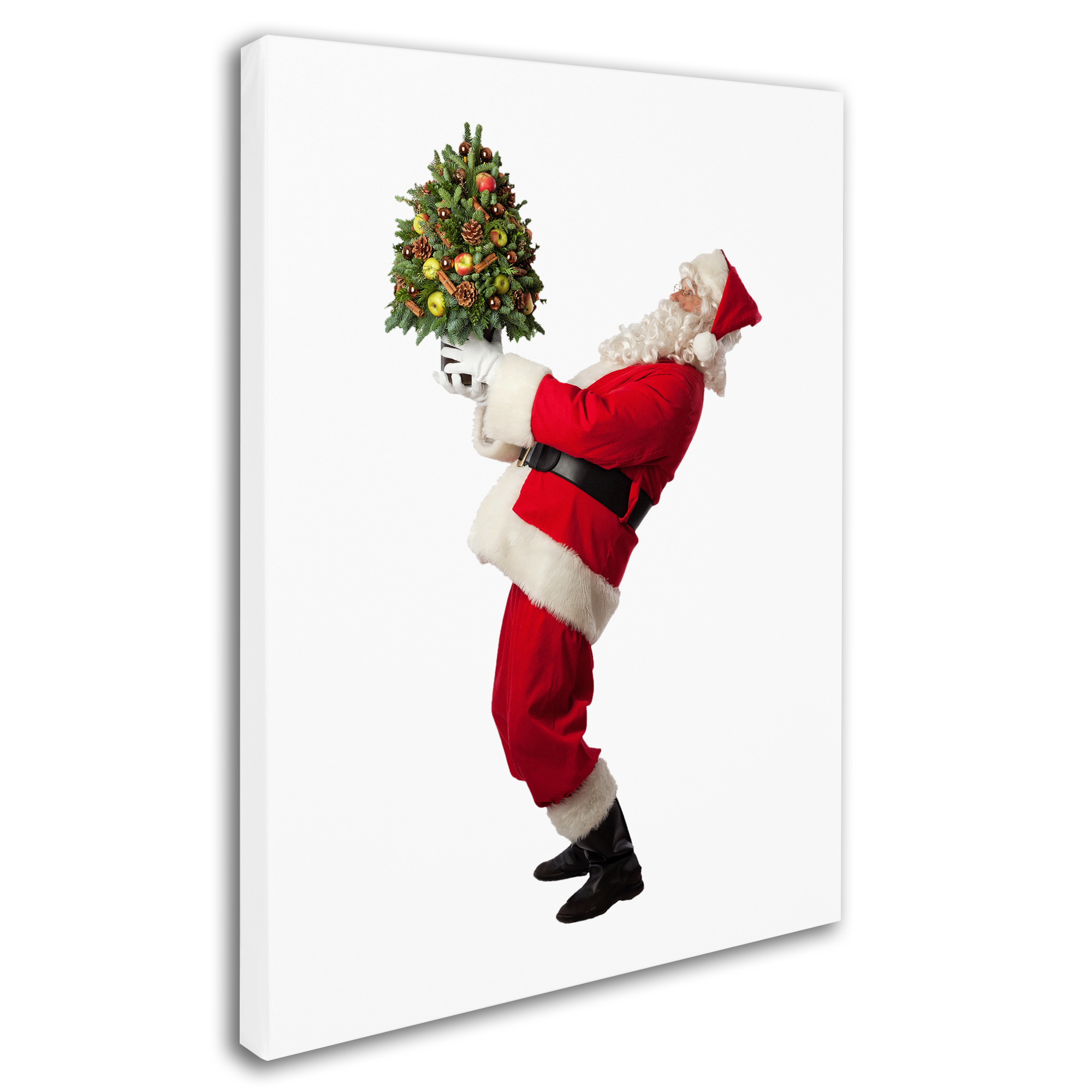 Trademark Fine Art 'Santa-Tree-10067' Canvas Art by Ed Wheeler