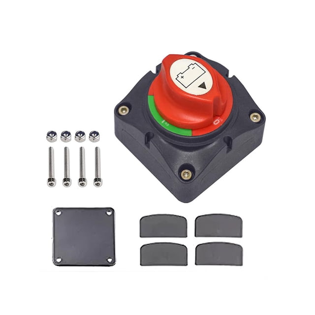Aislador De Desconexión De Tornillo Interno De 12V Y 3 Interruptores Principales, Interruptor De Apagado A Prueba De Llamas, Aislador De Batería Protector Para Coche, Barco Kearding VI005734-00