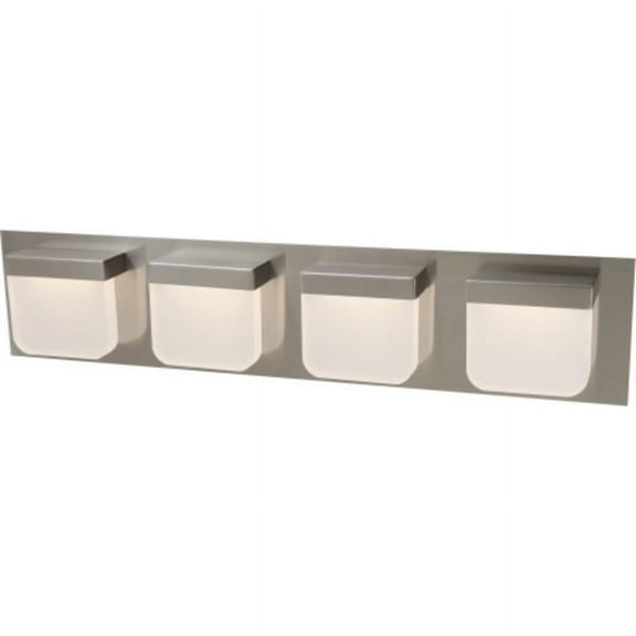 Volume Lighting V1254-33 4 Light 25" Wide Integrated Led Bathroom Vanity Light - Nickel