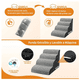 thumbnail image 3 of Escaleras Para Mascotas Bloosom ,esponja De Alta Densidad,4 Niveles Gris, 3 of 4