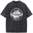 thumbnail image 2 of Camiseta de manga corta lavada Life Vibration Sonic para hombre, camiseta vintage de algodón de 230 g, blanqueada, informal, holgada, blanqueada, 2 of 4
