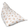 thumbnail image 2 of Queen Bee Lounger Chair Bag, Outline Illustrations of Honey Bees Drawn by Hand on a Plain Background, High Capacity Storage with Handle Container, Lounger Size, Amber and White, by Ambesonne, 2 of 5