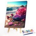 thumbnail image 2 of Kit de pintura por números DIY flor de mar mano aceite arte imagen artesanía decoración del hogar (H572) FLhrweasw Nuevo, 2 of 9