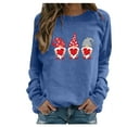 thumbnail image 1 of RKSTN Chandail en Molleton pour Femmes Manches Longues Décontracté Imprimé Saint-Valentin Blouse Hauts Chandail Col Rond Coupe Ample Chandail en Molleton, 1 of 3