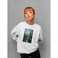 thumbnail image 2 of Pastell On Winter Lake Sweatshirt Womens -Charlotte Bird Designs, Female Casual Fit, 2 of 4