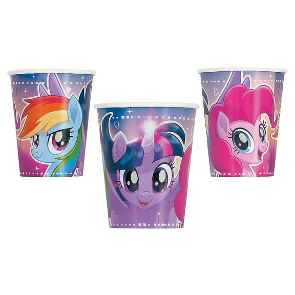 My Little Pony 9Oz Paper Cups, 8Ct - Party Supplies - 8 Pieces