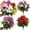 Hot Pink, variant on hulanddfd Artificial Impatiens Bouquet Flowers for Outdoors, Silk Flowers Bouquet Fake Plants for Patio Lawn Garden Pot Hanging Basket Porch Decoration (White,14.96inches)