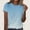 Blue-E, variant on Blouses for Women Dressy Casual Short Sleeve Crewneck Retro Gradient Summer Tops Loose Fit Vacation Tops Orange-G