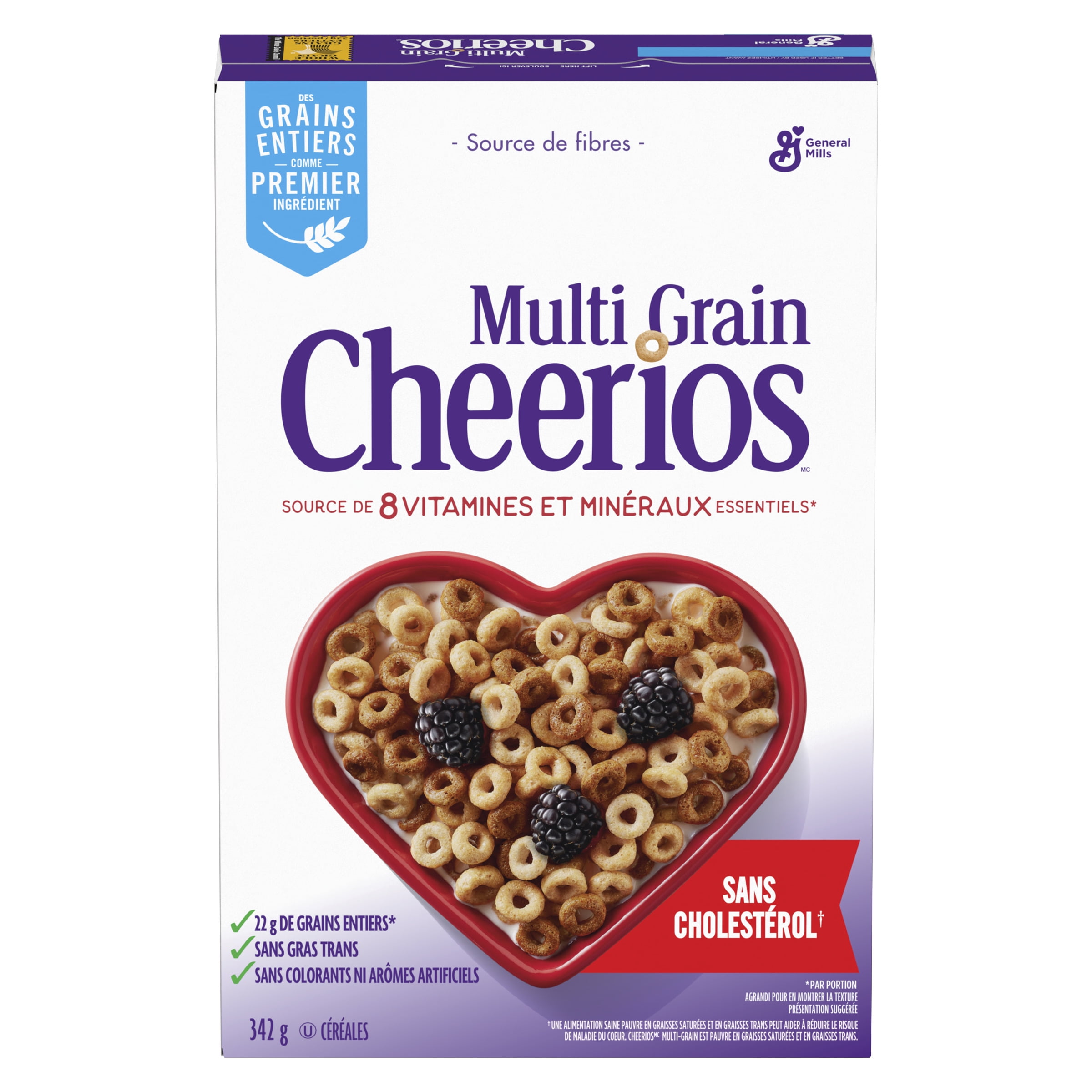 Multi Grain Cheerios Breakfast Cereal, Whole Grains, 342 g, 342 g
