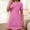 Pink, variant on Endives Breathable Women's Sleepshirt Round Neck Summer Nightgown for Women Nightshirt Short Sleeve Lounge Dress for Women Sleepshirts Women Nightgowns Sleepshirts S-5XL Dark Blue M