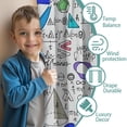 thumbnail image 3 of Blackout Kids Curtains,Math Equations Geometric Shapes White Pattern Childrens Insulated Curtains Set Of 2,Bedroom Essentials,Toddler Room Decor 42"x54", 3 of 5