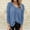 Blue, variant on Autumn And Winter V Neck Knitted Sweater Top Long Sleeved Shirt 15 Items Little Sweater Solid Color Hoodies Sweaters for Grandma Colla Sweater Puffy Sleeve Sweater for Women Musically Sweatshirt