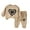 Khaki, variant on Boys Girls Sweatsuits Love Heart Print Crewneck Sweatshirt and Jogger Pant Sets 2 Piece Fall Winter Outfits (2 Years, Khaki)