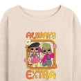 thumbnail image 3 of LOL OMG! Fashion Dolls - Always Extra - Women's Lightweight French Terry Long Sleeve Shirt, 3 of 5