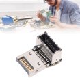 thumbnail image 1 of USB 3.1 20Gbps Computer Motherboard Type E Adapter, 10Gbps Type E 90 Degree Elbow with Multi Layer Circuit Board for High Speed Data Transfer and Cable Management, 1 of 7
