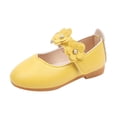 thumbnail image 2 of JTieacloth Toddler Girls Dress Shoes Flower Girl Flats Pearls Bow Mary Jane Wedding Party Flora Shoes,Sizes 10.5 Little Kid, 2 of 5