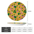 thumbnail image 2 of Wukai Strawberry Print Decorative Plate for Display,Bone China Decorative Plate, Ceramic Dinner Plate with Stand, Vertical Ceramic Plate-7in, 2 of 6