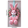 thumbnail image 3 of Easter Door Cover with Embroidered 3D Pattern Soft Woven Vibrant Decorative Eye-Catching Cheerful for Front Door Indoor Wall Decor Easter Party Welcoming Home Decoration Holiday, 3 of 9