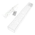 thumbnail image 3 of yuksok Rectangular Flower Vase Acrylic Flower Vase Clear Long Rectangle Vase Rectangle 60x10x6.5cm 24 Hole, 3 of 9