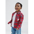 thumbnail image 5 of Disney Mickey Mouse Flannel Button Down Dress Shirt Plaid Toddler to Big Kid, 5 of 5