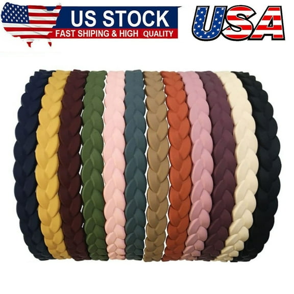 12Pcs Hard Headbands with Teeth for Girls Women Thin Plastic Hair Headbands