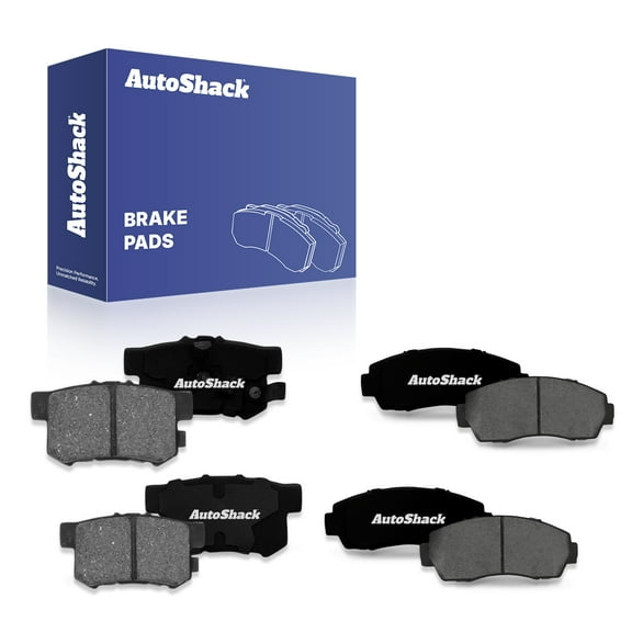 AutoShack Front & Rear Premium Ceramic Brake Pad Set Replacement for 2012-2016 Honda CR-V 2012-2015 Honda Crosstour 8-PC