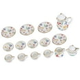 thumbnail image 3 of 15pcs Tea Cup Set Miniature Porcelain Flower Dollhouse Kitchen Decor Collection with Brilliant Simulation for Tea Lovers, 3 of 7
