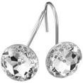 thumbnail image 3 of 12 Piece Set - Crystal Clear Acrylic Shower Curtain Hooks Rings Rustproof - Crystal Clear, 3 of 5