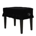 thumbnail image 4 of Pleuche Piano Single Stool Bench Cover Dustproof Protection Cover Black, 4 of 8