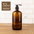thumbnail image 2 of Dispensador de botellas con bomba de vidrio Kitchentoolz, 1 L, color ámbar, 2 of 6