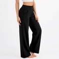 thumbnail image 5 of Women's Yoga Pants with Pockets, Elastic Loose Fit, Casual Home Wear Exercise Pants, 5 of 9