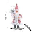 thumbnail image 2 of SIfdSeng Hanging Decorations Indoor Santa Figurines Standing Santa Statue Miniature Collection Hanging Santa Pendant for Christmas Tree Fireplace Tabletop Centerpieces Bedroom Decor for Men, 2 of 3